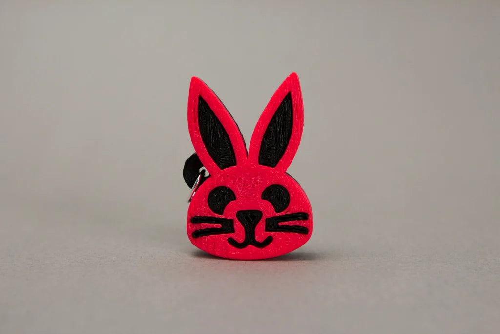 Cute Rabbit Face 3D Keychain